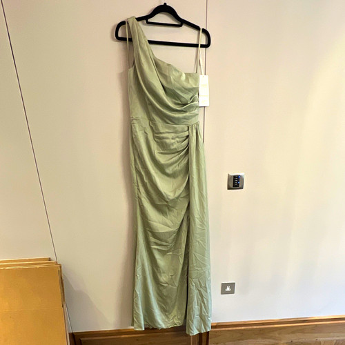 Stacees dusty sage green satin - stacees,