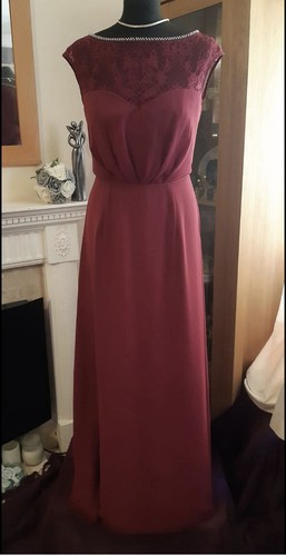 Burgandy red bridesmaid prom - burgandy,