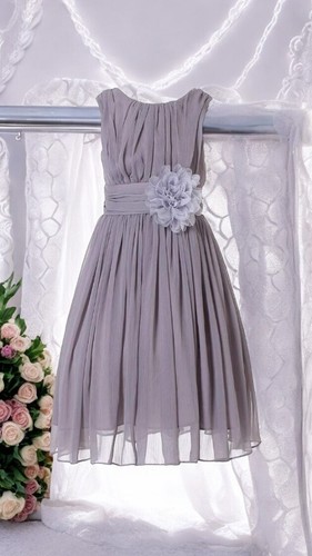 Junior bridesmaid dress grey - junior,