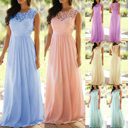 Womens chiffon lace formal - womens,