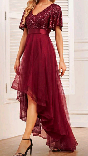 Burgundy dress for - for, party