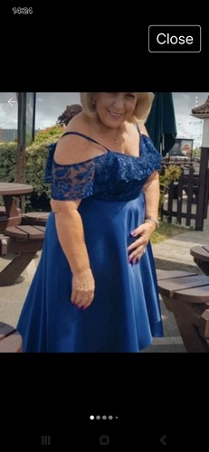 Stunning dress satin lace - dress,