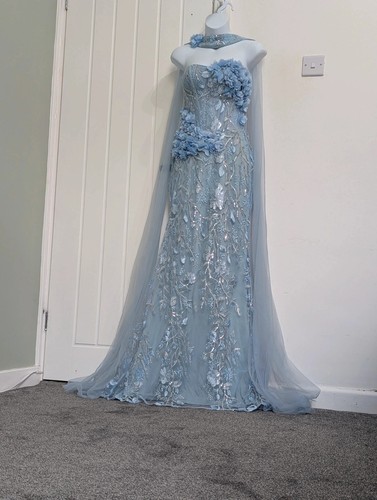 Glamrae baby blue boned corset