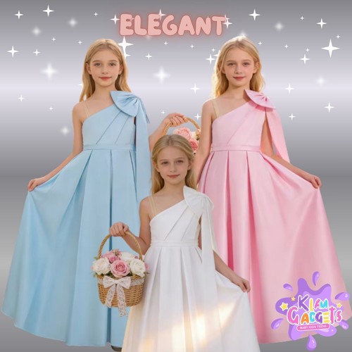 Girls long flower bridesmaid - flower,