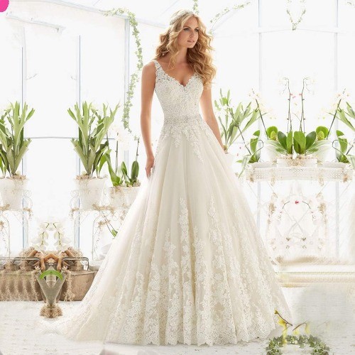 Sleeveless lace wedding - sleeveless,