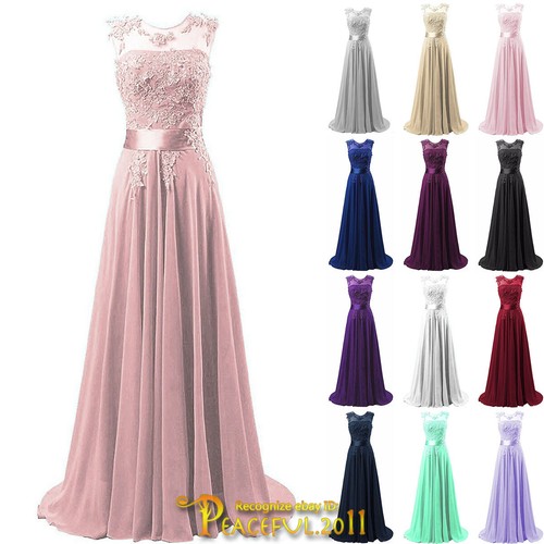 Chiffon bridesmaid dress long - chiffon,