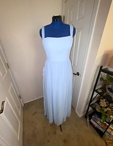 Azazie blue sleeveless - blue,