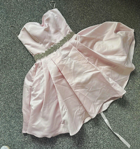 Pink satin sleeveless - pink,