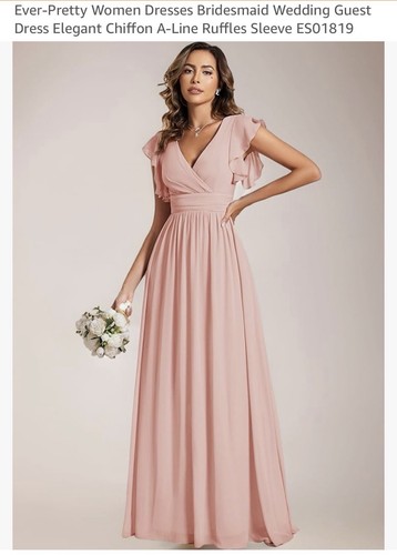 Ever pretty pink chiffon - pretty, long