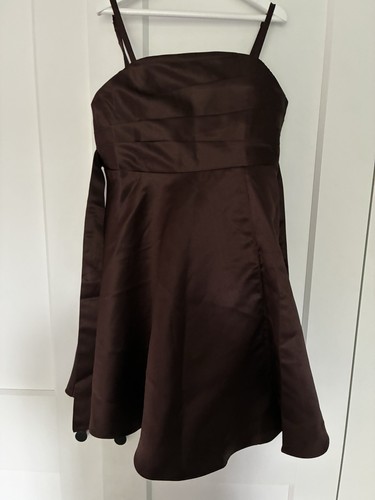 Azazie girls brown - azazie, satin