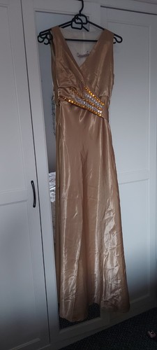 Prom bridesmaid dress gold - dress,