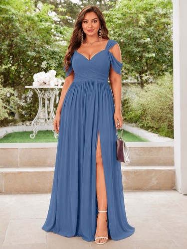 Unithorse blue chiffon maxi - blue,