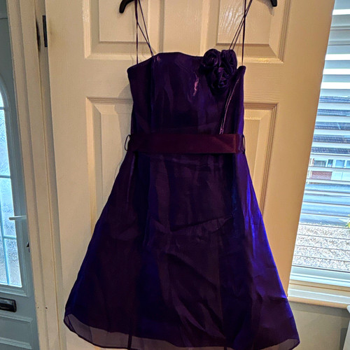 Debut purple satin bridesmaid - purple,