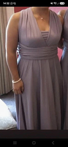 Mauve sleeveless neck - sleeveless, v-neck