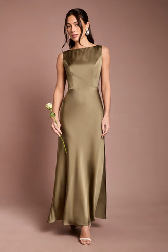 Coast olive bridesmaid dress - olive,