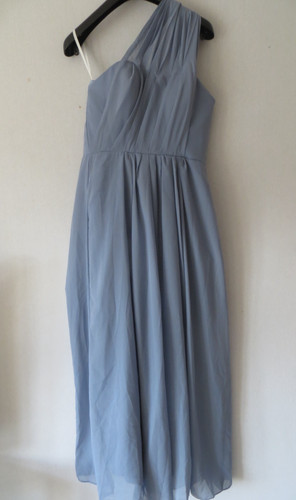 Blue bridesmaid evening gown - blue,