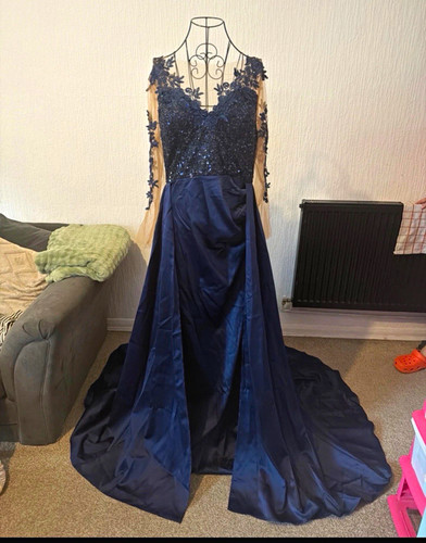 Shein navy blue - shein, lace