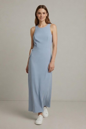 Azazie maxi dress dusty blue - dusty,