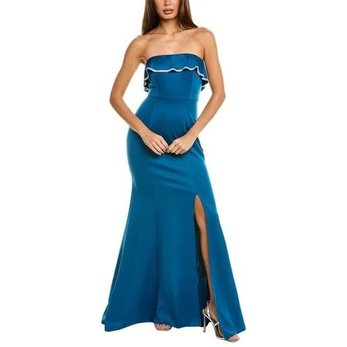 Rene ruiz teal blue - blue, strapless