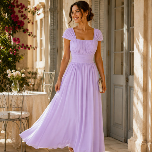 Chiffon gown prom dress - gown,