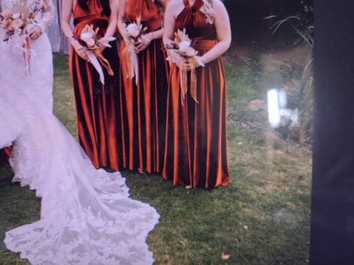 Velvet bridesmaid dresses