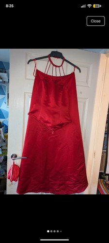Size red bridesmaid prom - or,