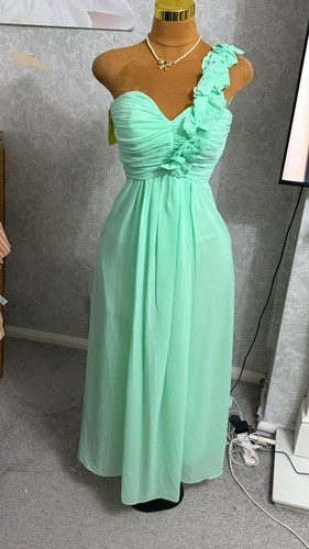 Mint green one shoulder - mint,