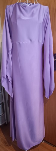 Lilac satin maxi dress - lilac,
