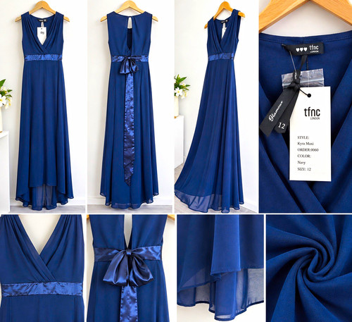 Tfnc london blue - blue, chiffon