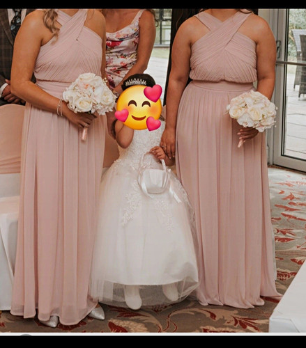 Pink chiffon sleeveless - chiffon,