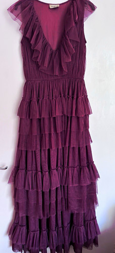Lace beads purple - &,