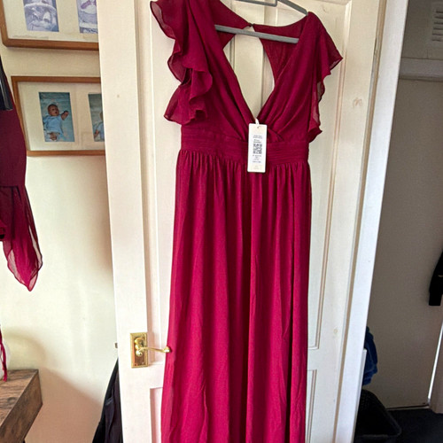Chiffon burgundy red - chiffon,
