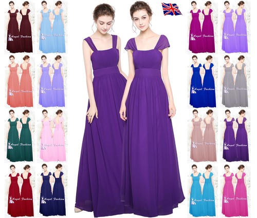 Chiffon scoop neck floor