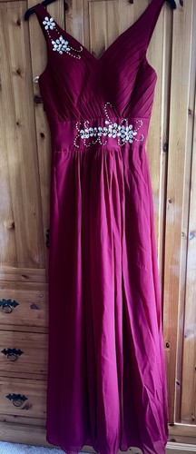 New dark maroon bridesmaid