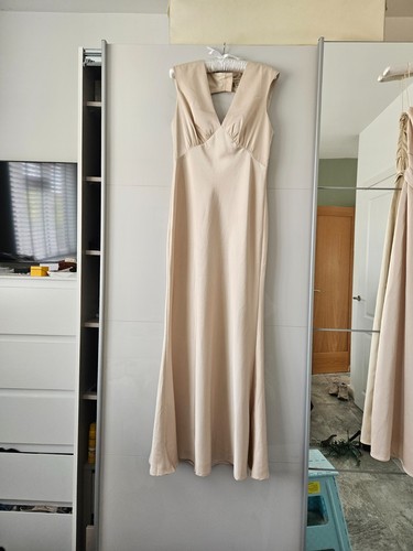 Champagne bridesmaid dress - bridesmaid,