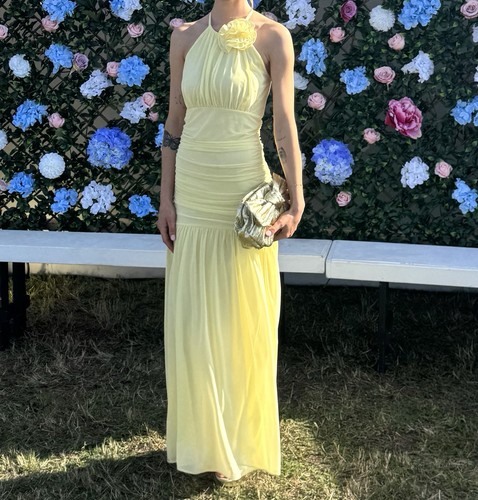 Lipsy yellow corsage detail - lipsy,