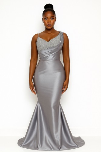 Bridesmaid dress silver - bridesmaid, dress,silver,