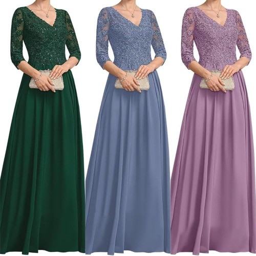 Party prom gowns lace applique - gowns,