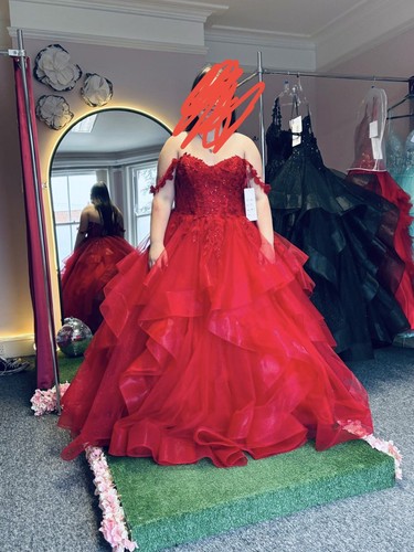 Red burgundy prom - red/burgundy, dress.