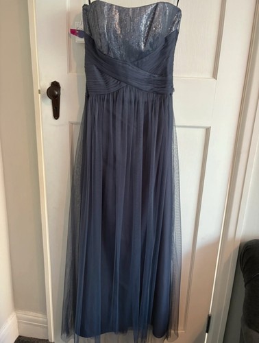 Grey gown wedding - , strapless